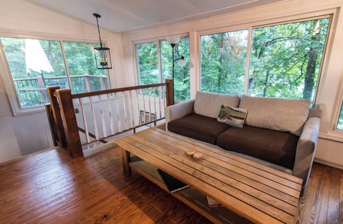 Sunset Cove Cottage | Enjoy the sunrise in the trees at Lake Lure
