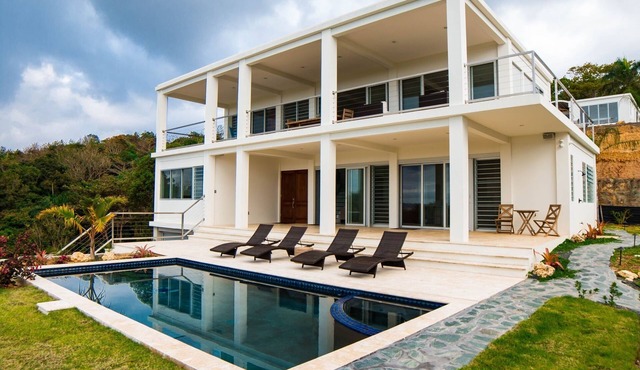 Casa Kahuna is a newly listed home with 4 bedrooms, 3 1/2 baths & private pool in Rincon