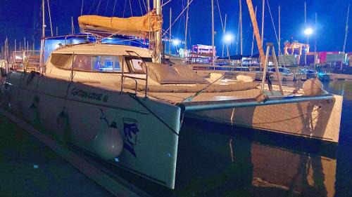 Catamaran Corto Maltese III in Lisbon