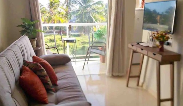 Cozy flat with balcony in new building with swimming pool near Peroba Beach in Maragogi