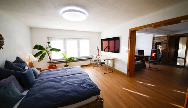 Einzigartiges Appartment mit Kamin, Whirlpool, TV in Unterwellenborn