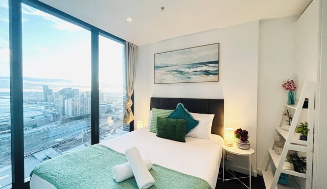 ❤️MDSTS07/InnerCBD/SkyHigh View/1Min To Station/FREE(Heated Pool/GYM/Tram) in Melbourne