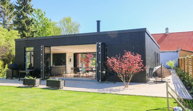 Modern architecture atrium house in Copenhagen