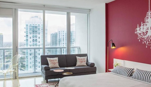Modern Glass Shower Suite | Central Brickell in Miami
