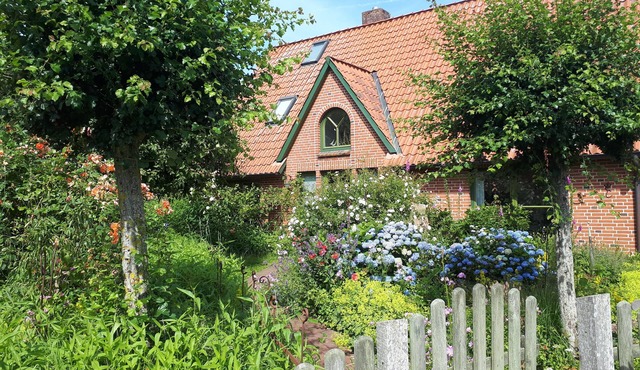 Organic holiday home, idyllic garden. For you alone! in Osterhever