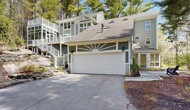 Serene Coastal Home with Private Beach Access, Hot Tub, and Spacious Decks in Cumberland Foreside