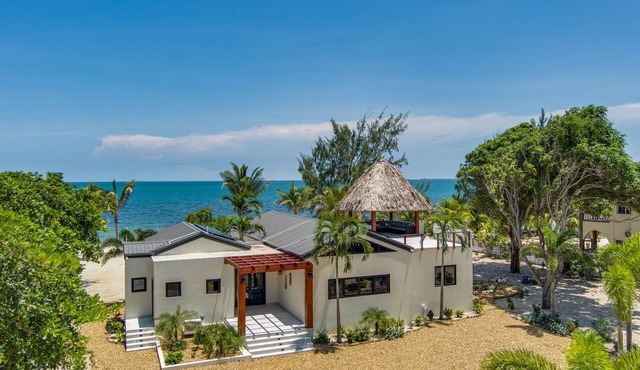 Stunning Contemporary Beach House on the Sea in Placencia