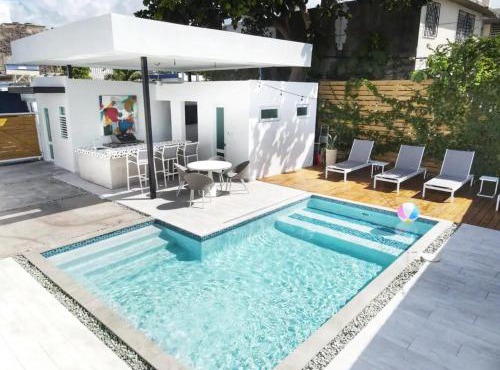 Villa Coco Private Pool 5 Min Walk to Beach in San Juan