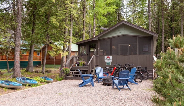 West Glacier Bear Cabin In Glacier National Park in Flathead County